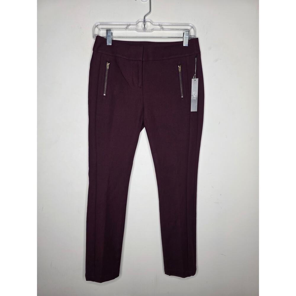 NWT Ann Taylor Loft Marisa skinny wine dress pants - 0 petite / 0p